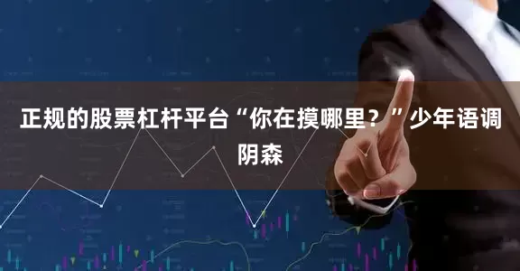 正规的股票杠杆平台“你在摸哪里？”少年语调阴森