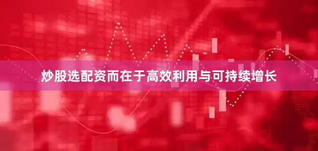炒股选配资而在于高效利用与可持续增长