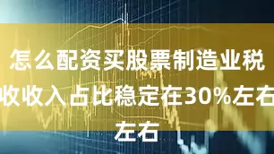 怎么配资买股票制造业税收收入占比稳定在30%左右
