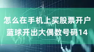 怎么在手机上买股票开户蓝球开出大偶数号码14