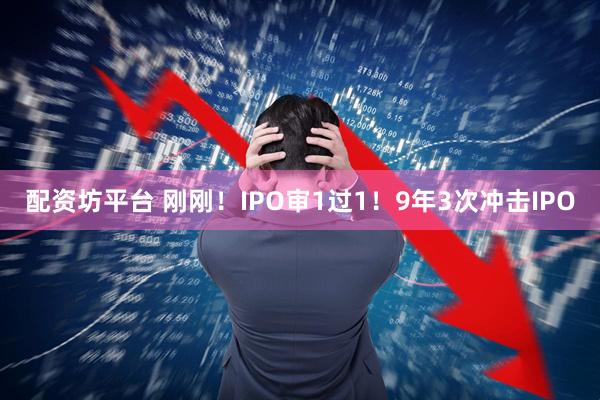 配资坊平台 刚刚！IPO审1过1！9年3次冲击IPO
